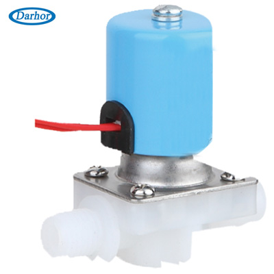 Small plastic solenoid valve