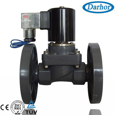 DHF-P-F PVC flange anti-corrosive solenoid valve