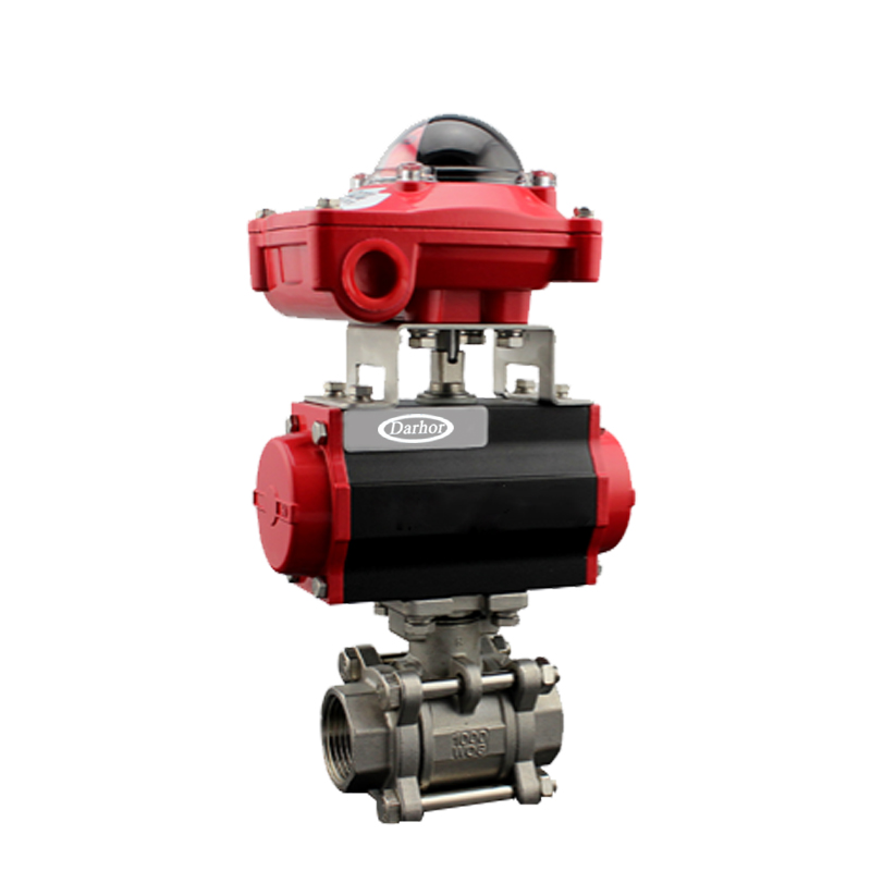 Pneumatic 2 way Thread Ball Valve