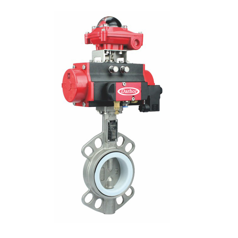 Pneumatic  Stainless Steel Butterfly Valve