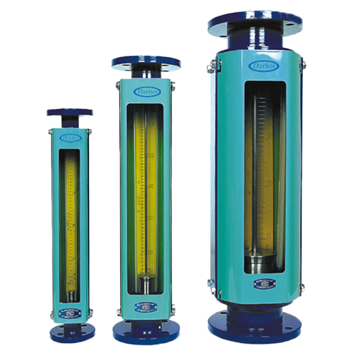 LZB Cast Iron case glass tube flow meter flange connection