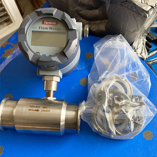 DH500-SA Sanitary Turbine Flow Meter Clamp connection