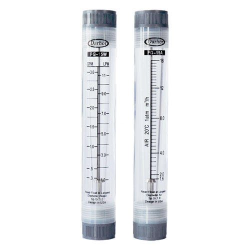 DFG Inline type acrylic material flow meter
