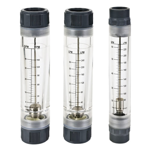 DFG Inline type acrylic material flow meter