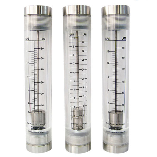 DFG Inline type acrylic material flow meter