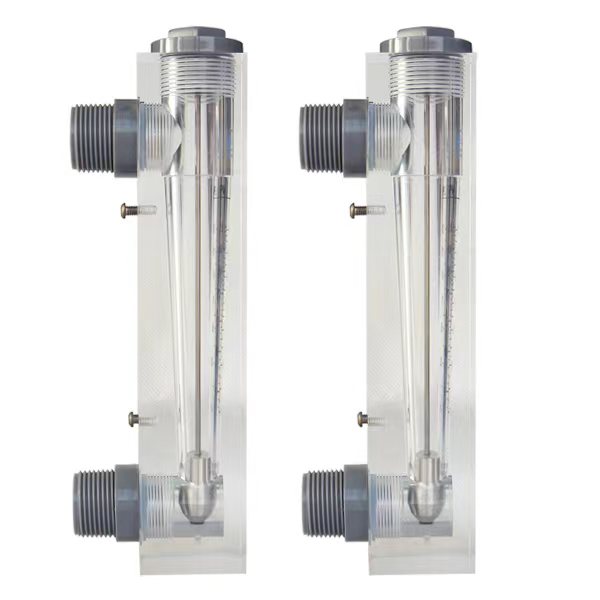 DFB Arcylic panel mount flowmeter
