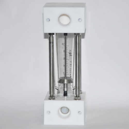 DK300 PTFE material glass tube rotameter