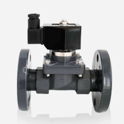 DHF21-F PVC flange anti-corrosive solenoid valve